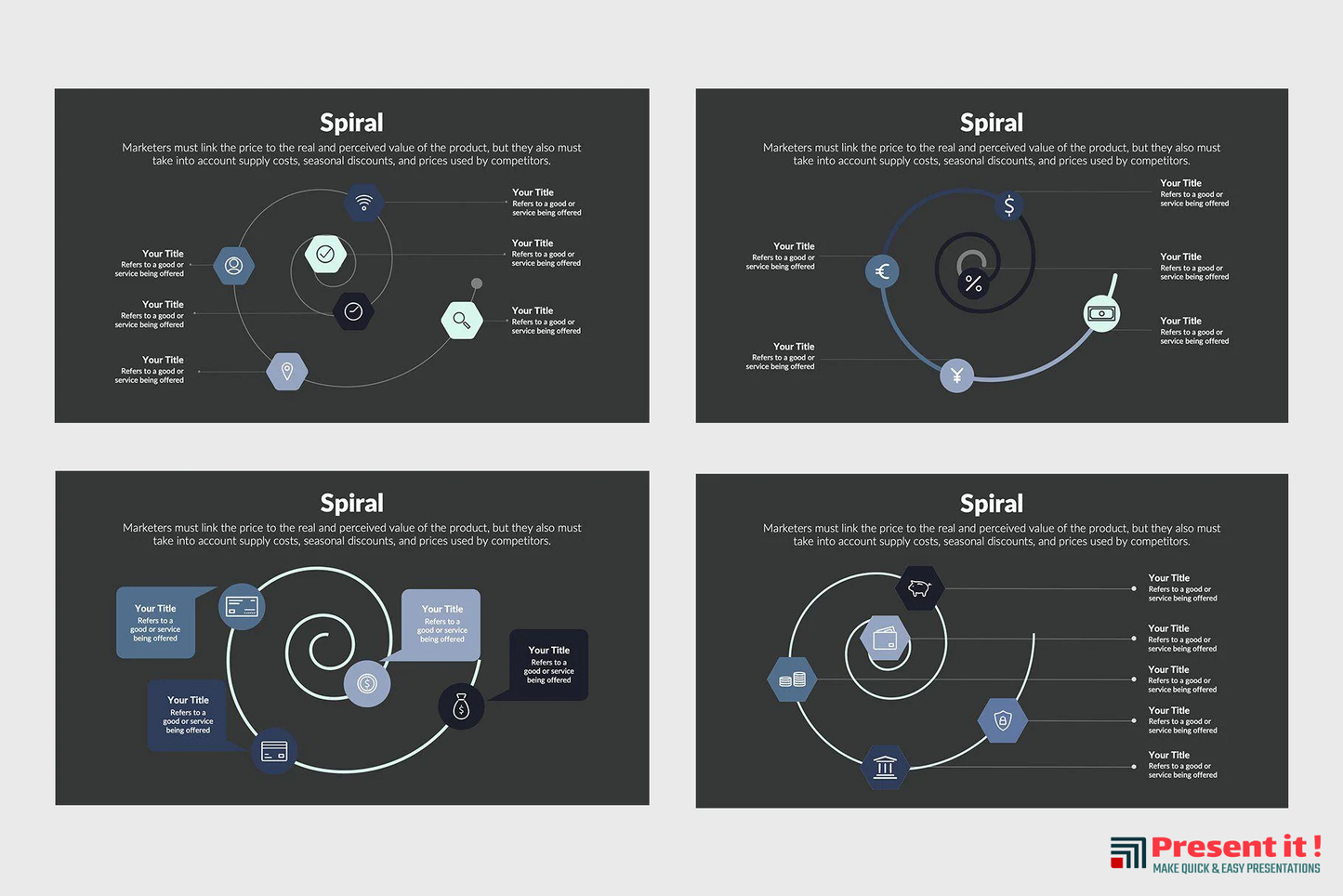 Spiral Infographics Template