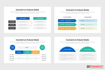 Current VS Future State Infographics Template