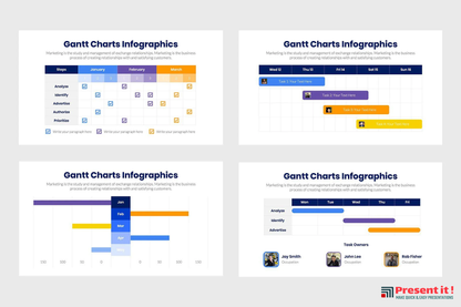 Gantt Charts Infographics