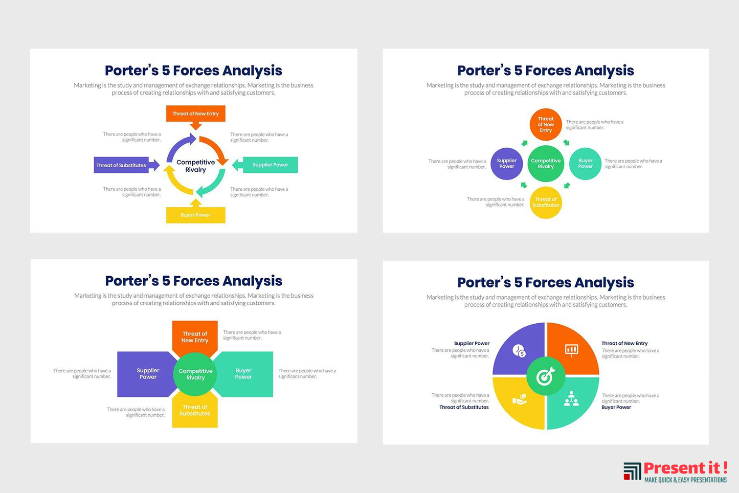 Porter 5 Forces Infographics