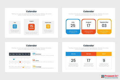 Calendar Infographics Template