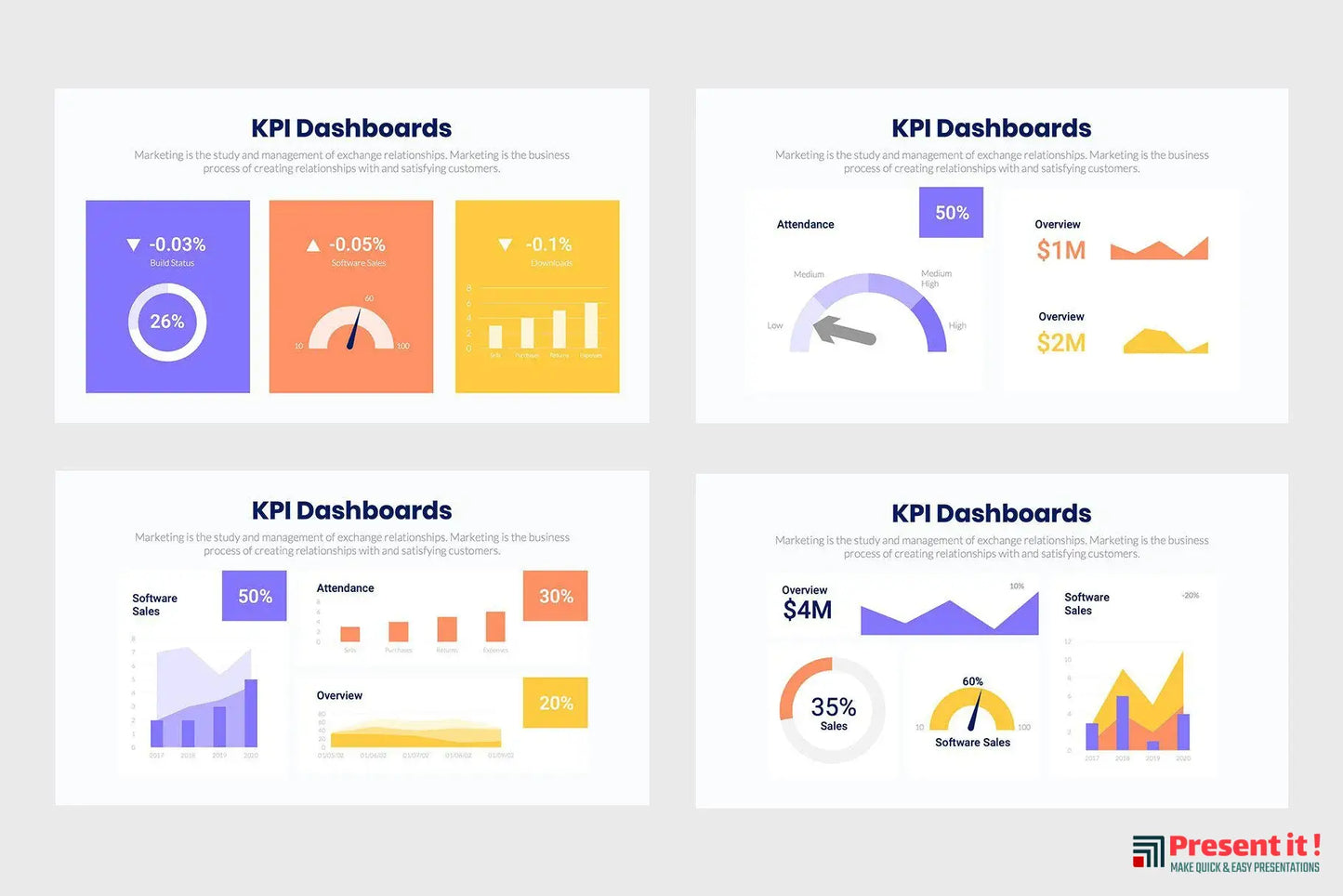 KPI Dashboards Infographics