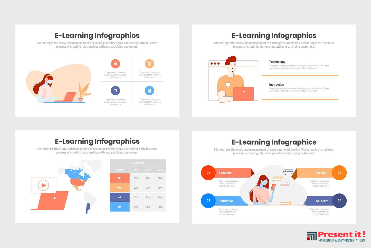 eLearning Infographics Template