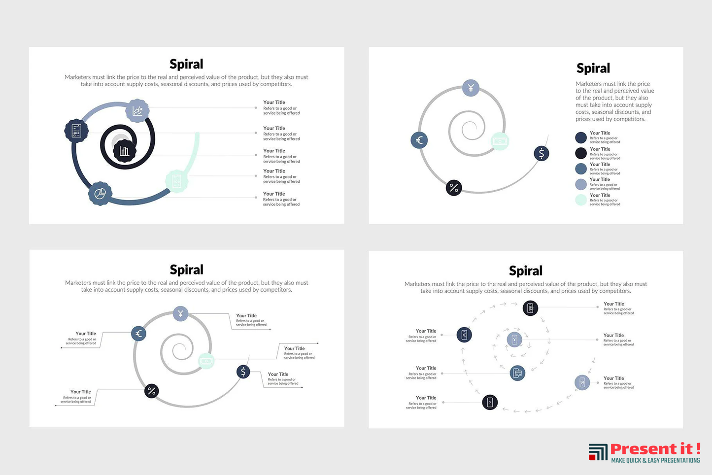 Spiral Infographics Template