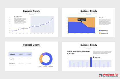 Business Charts - PowerPoint Template