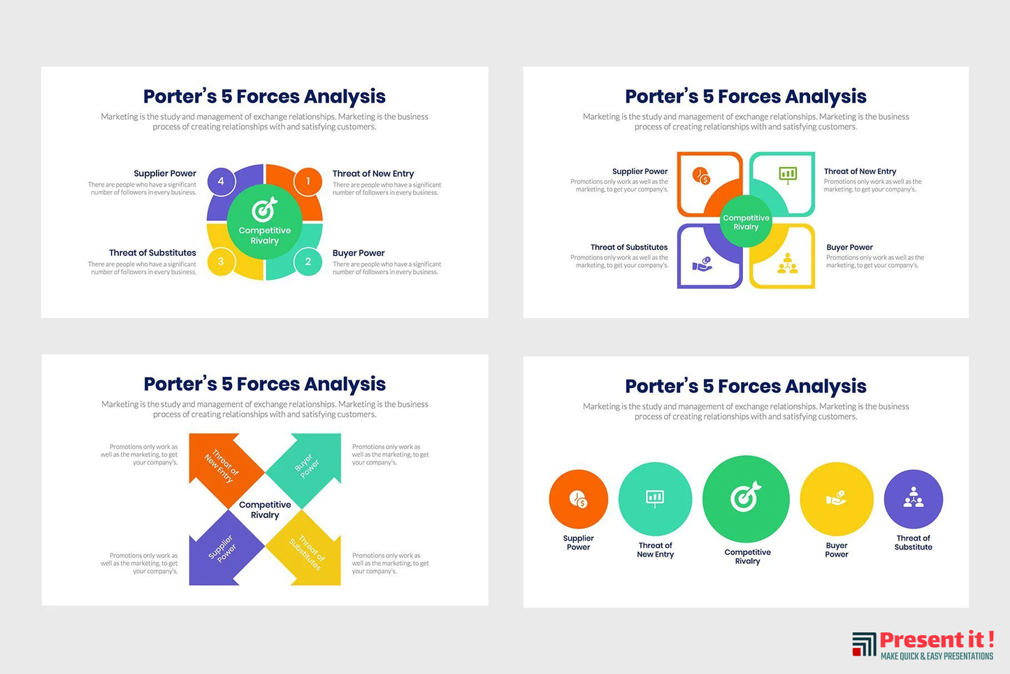 Porter 5 Forces Infographics