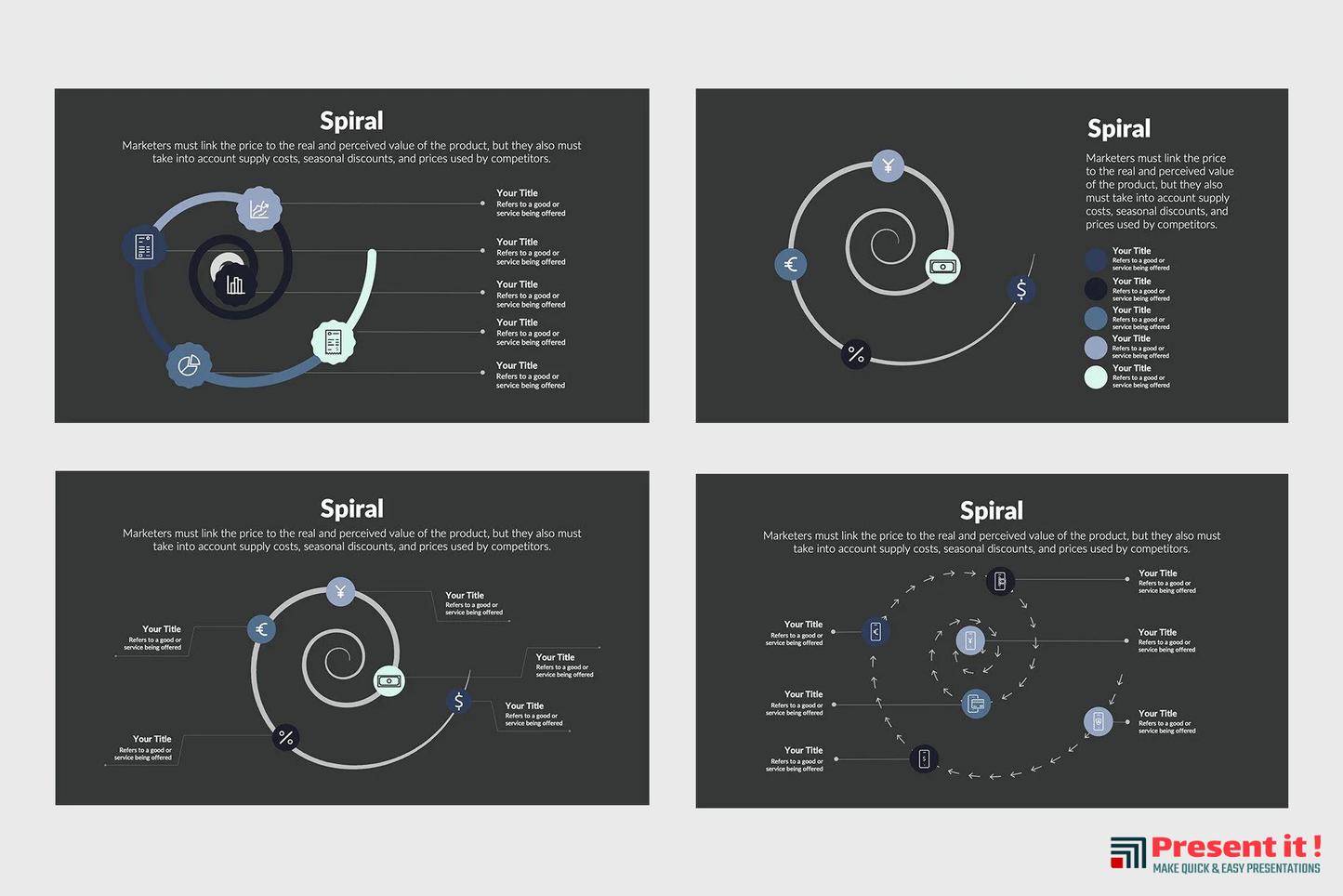 Spiral Infographics Template