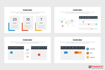 Calendar Infographics Template