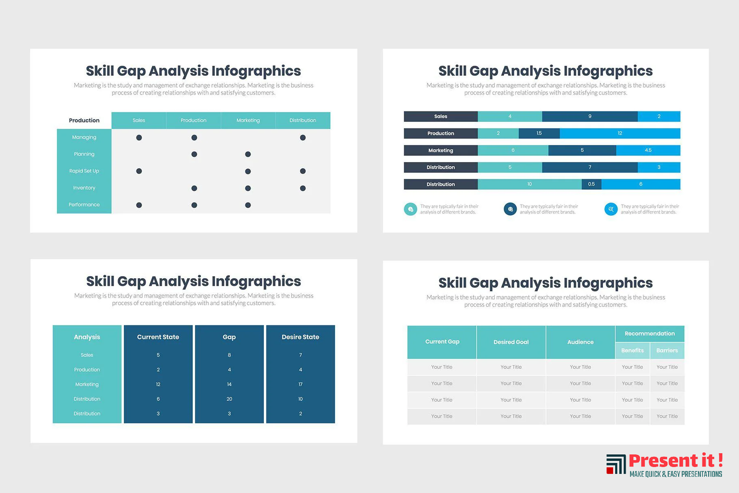 Skill Gap Analysis Infographics