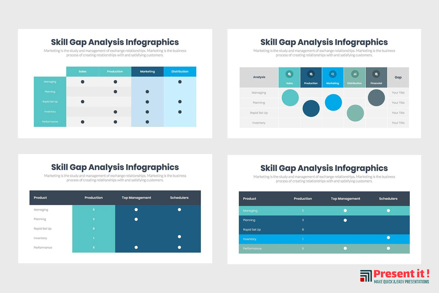 Skill Gap Analysis Infographics