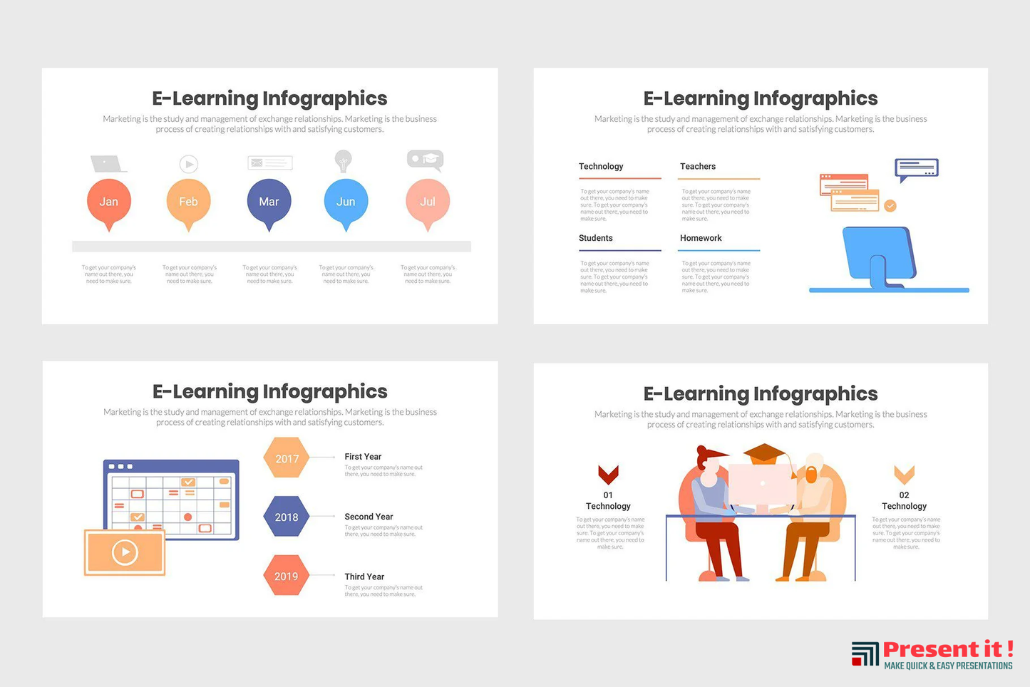 eLearning Infographics Template