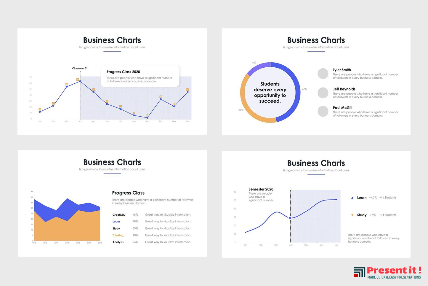 Business Charts - PowerPoint Template