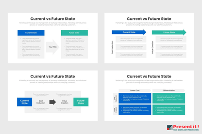 Current VS Future State Infographics Template