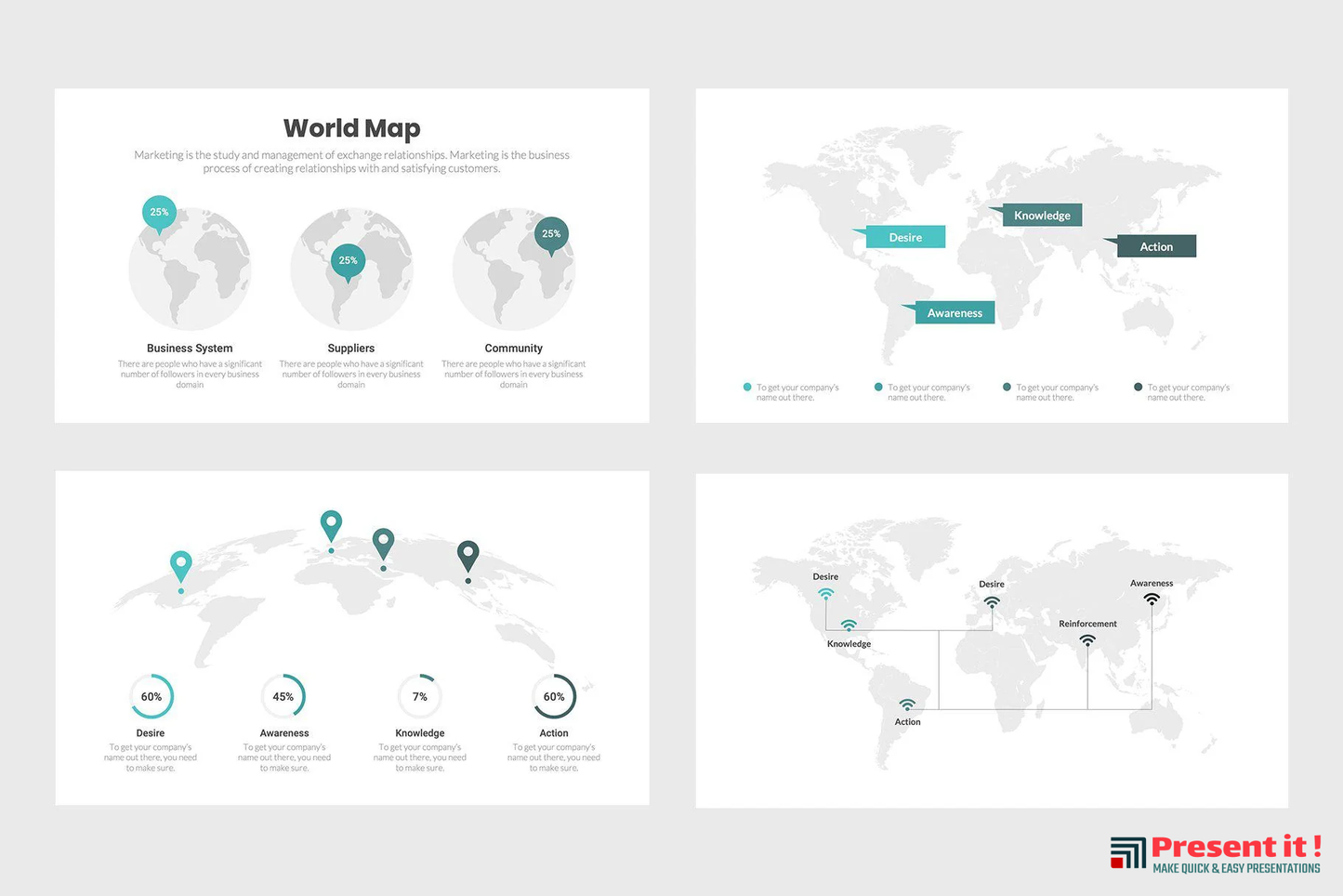 World Map Infographics