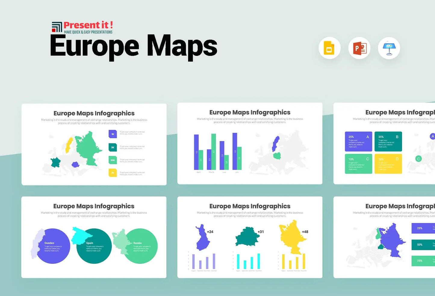 Europe Maps Infographics