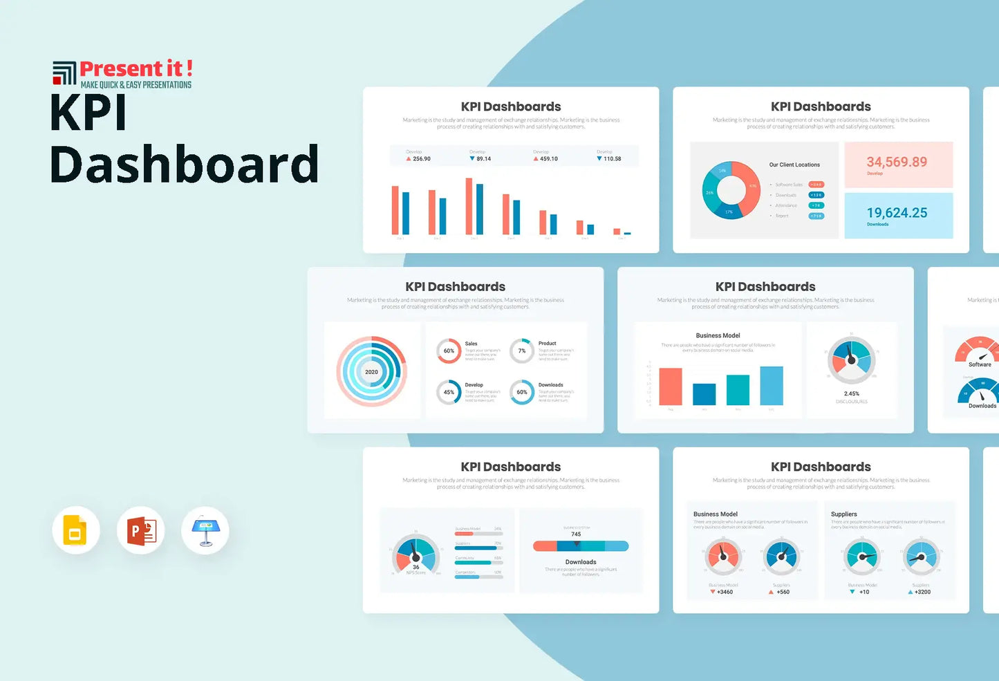 KPI Dashboard Infographics