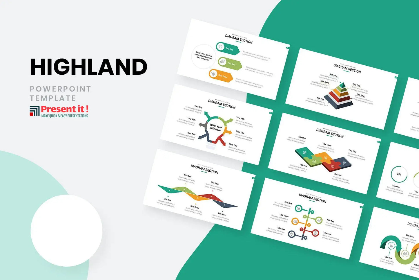 Highland Marketing Pitch Deck PowerPoint Template