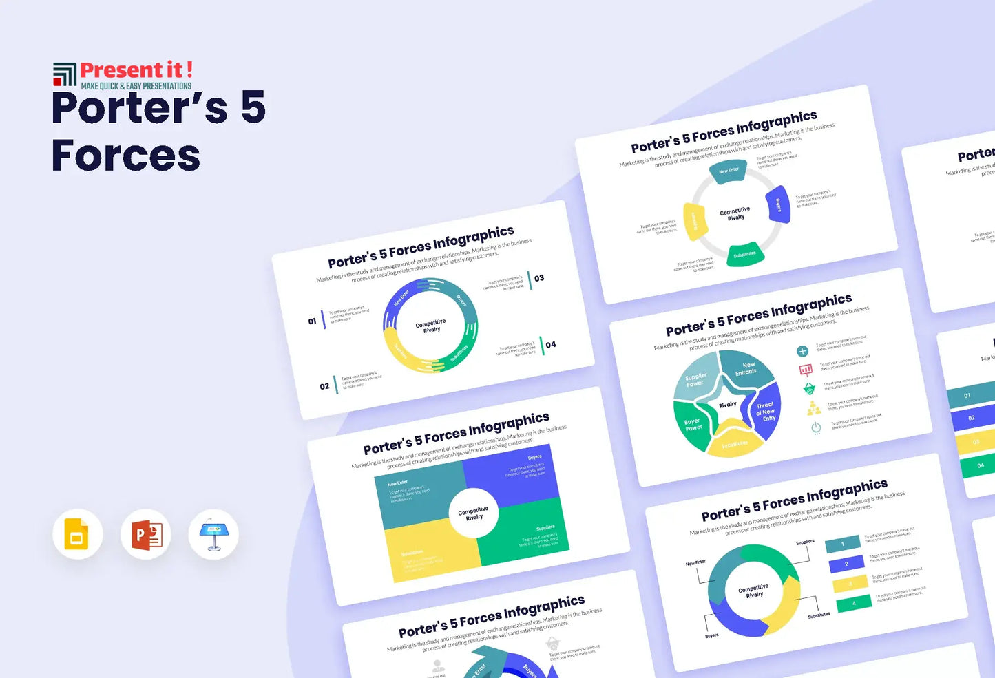 Porters 5 Forces Infographics