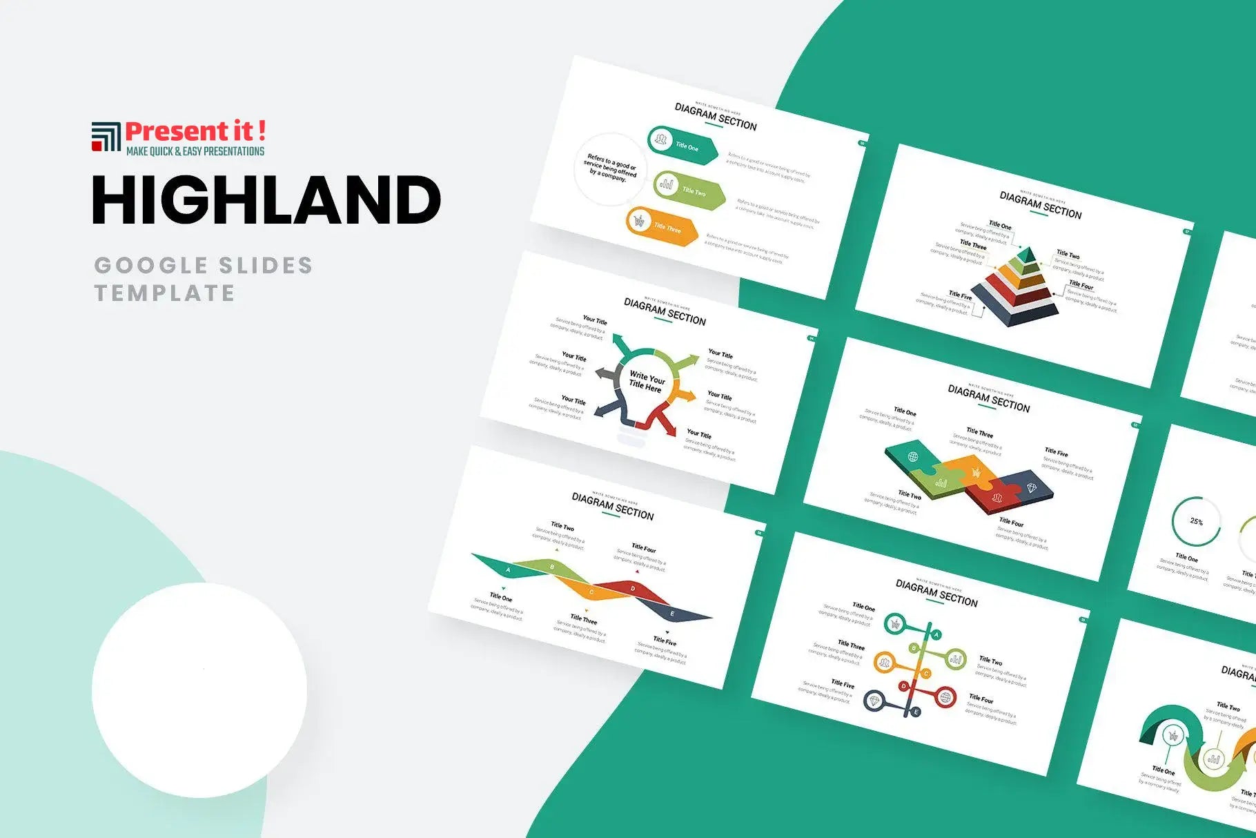 Highland Marketing Pitch Deck Google Slides