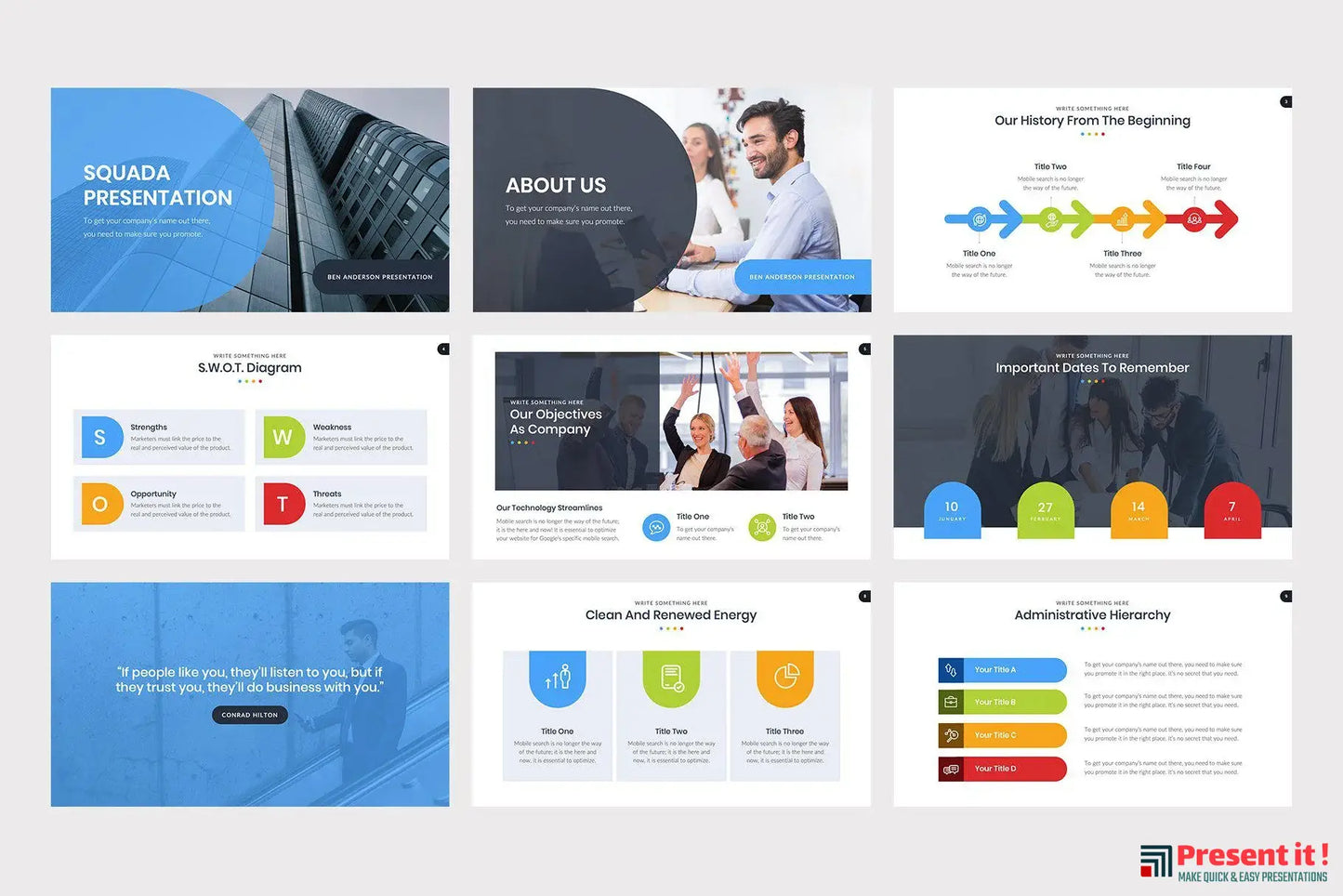 Squada PowerPoint Template