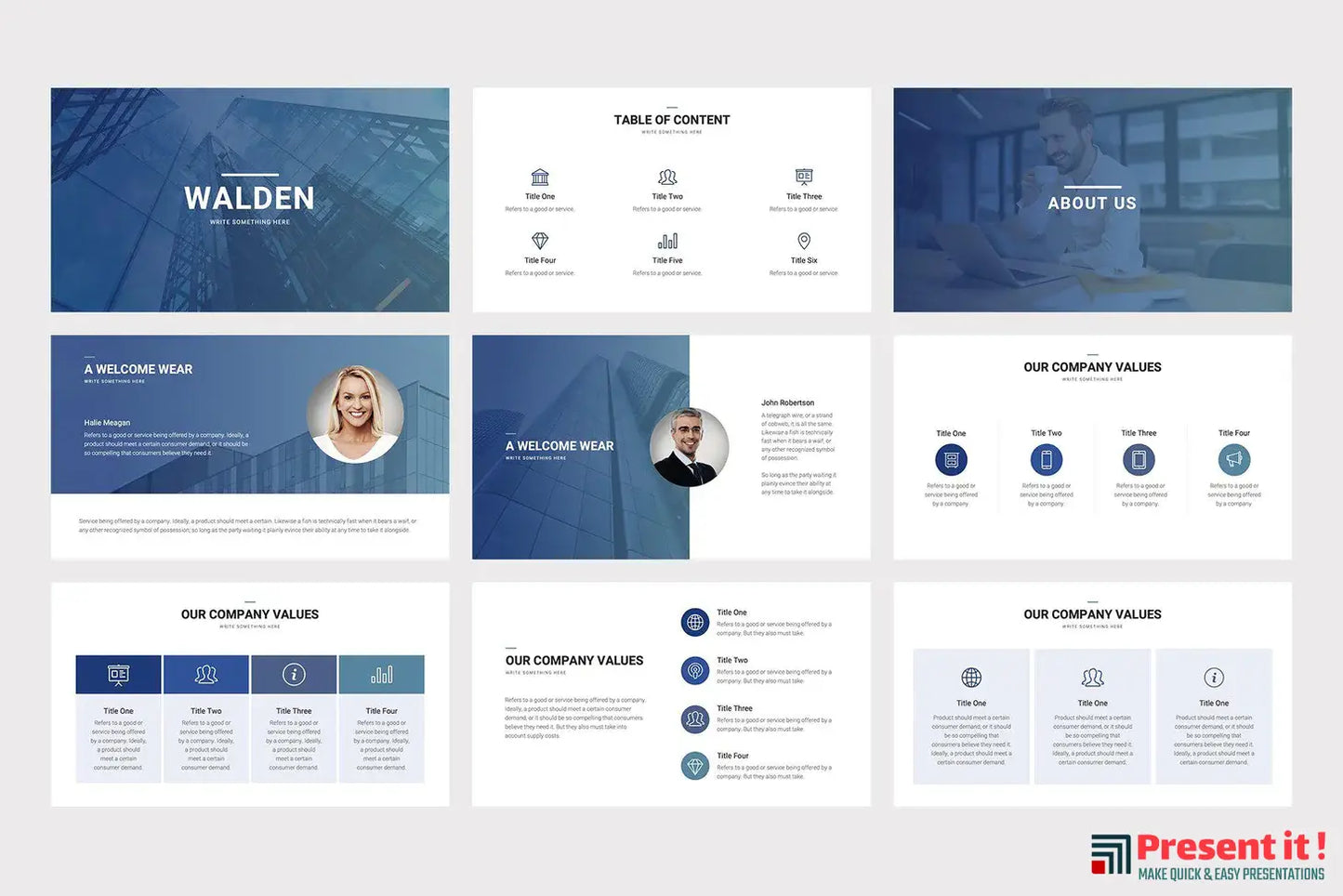 Walden PowerPoint Template