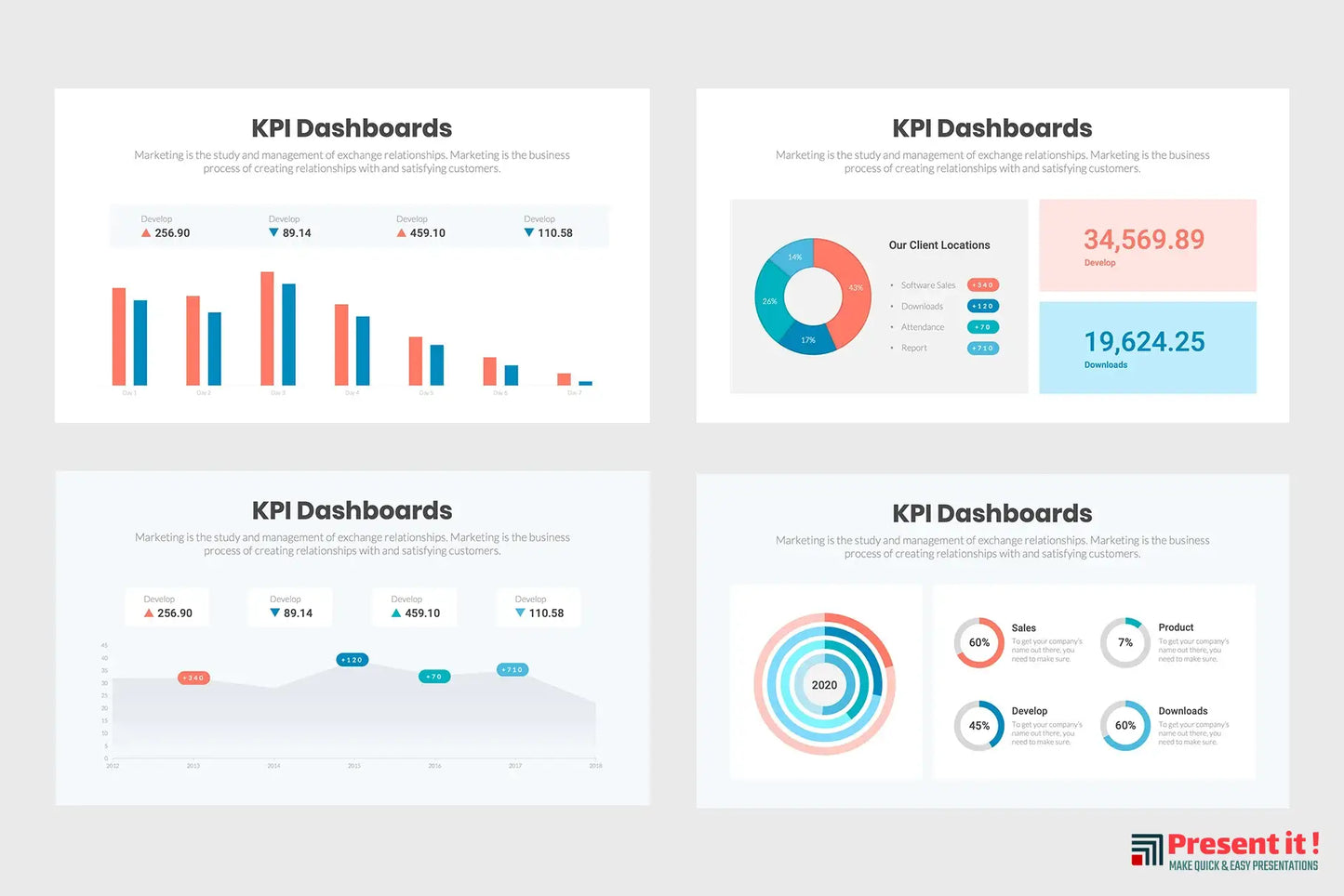 KPI Dashboard Infographics