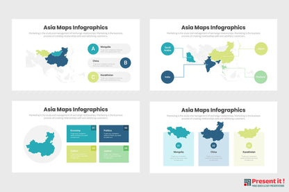 Asia Maps Infographics