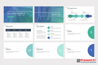 Della Business PowerPoint Template