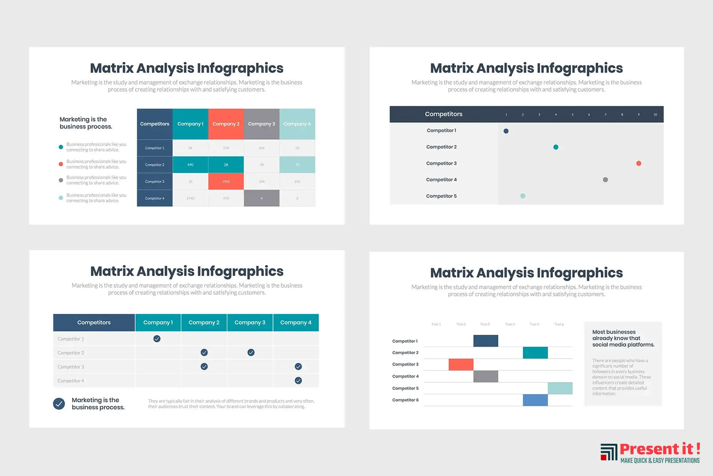 Matrix Analysis Infographics