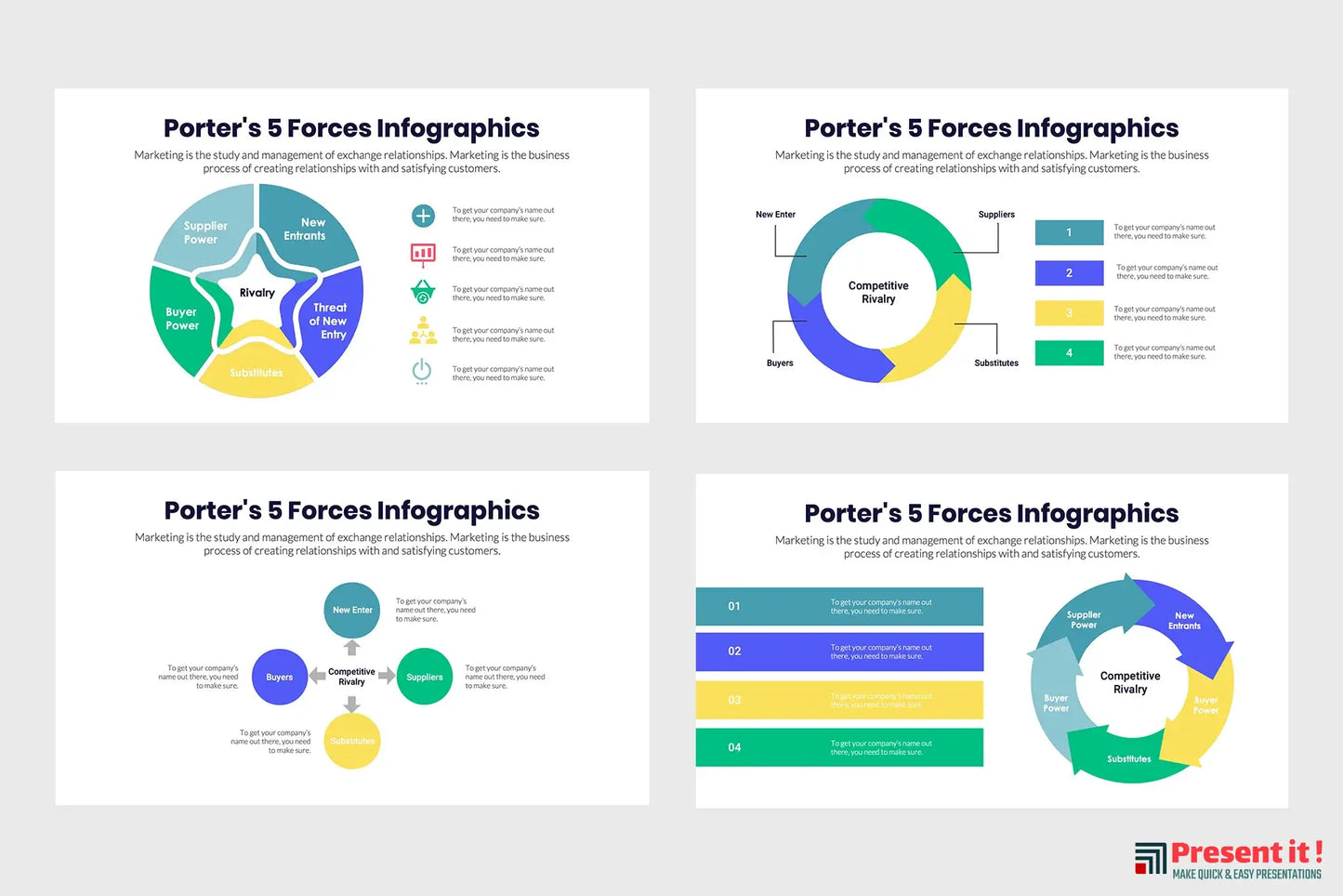 Porters 5 Forces Infographics