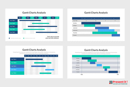 Gantt Charts Infographics Template