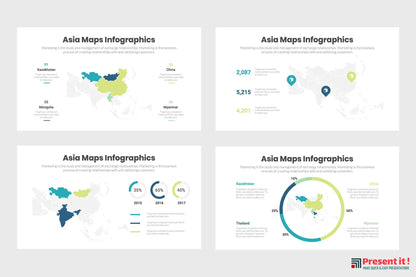 Asia Maps Infographics