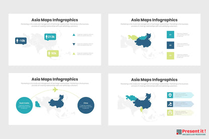 Asia Maps Infographics