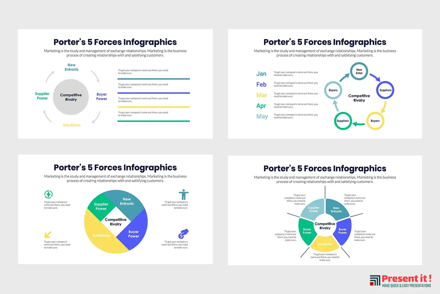 Porters 5 Forces Infographics