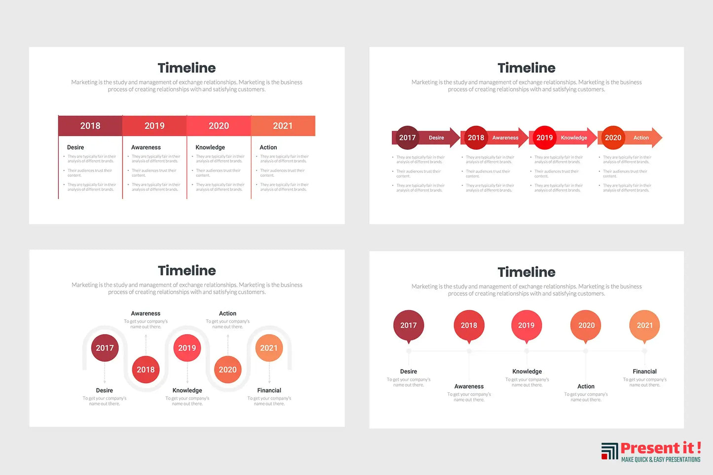 Timeline Infographics Template