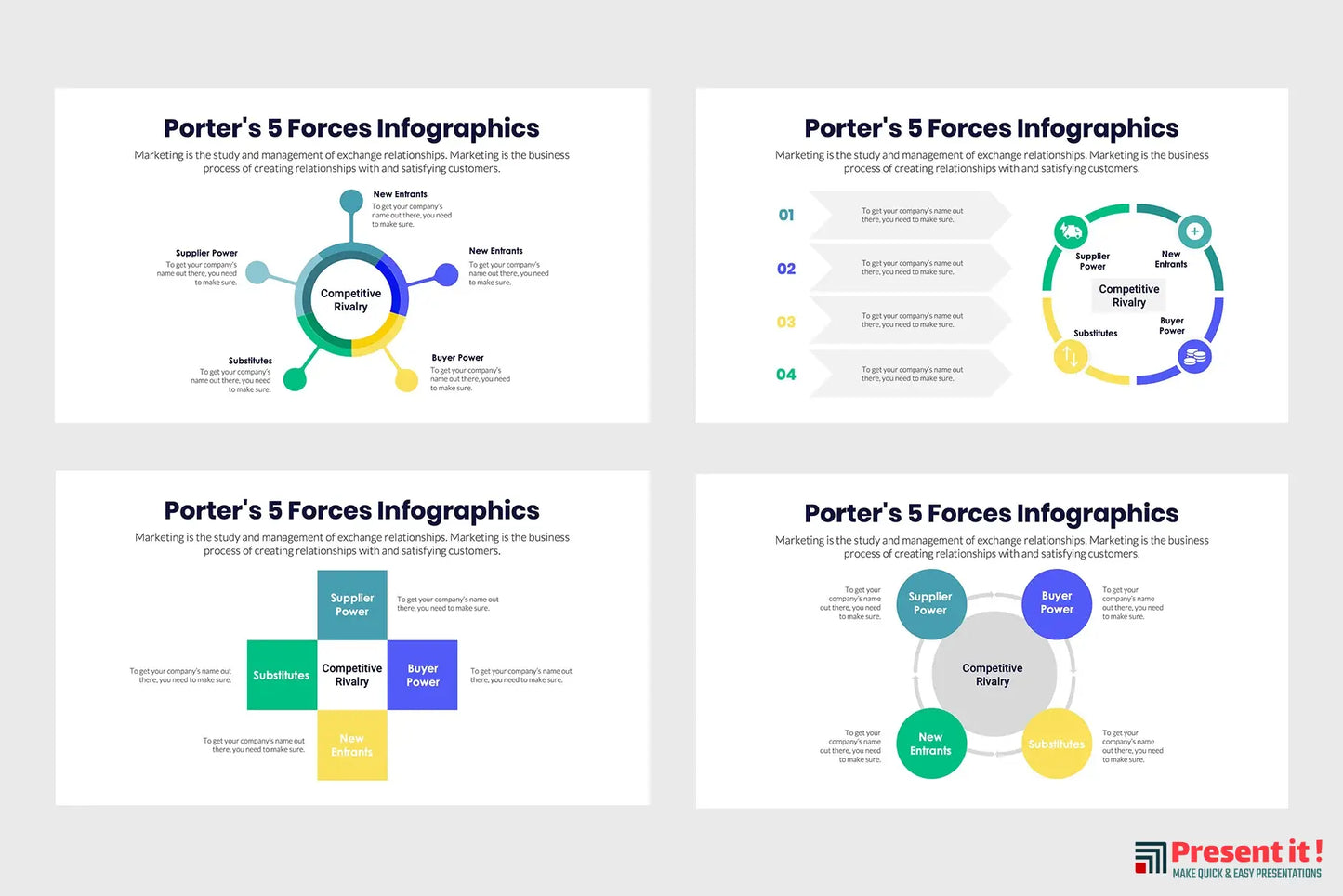 Porters 5 Forces Infographics