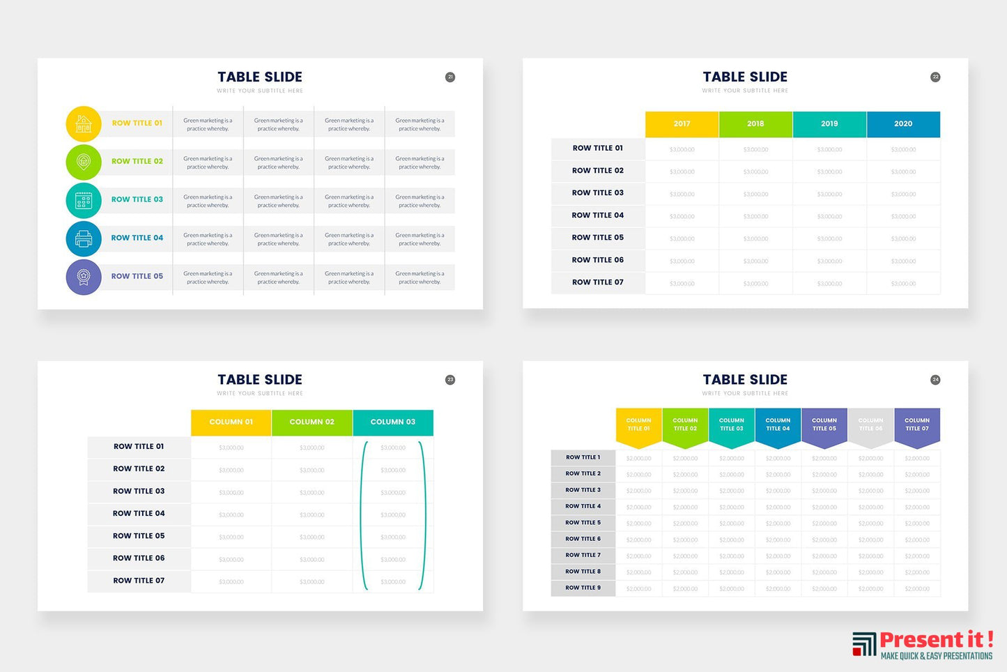 Table Infographics