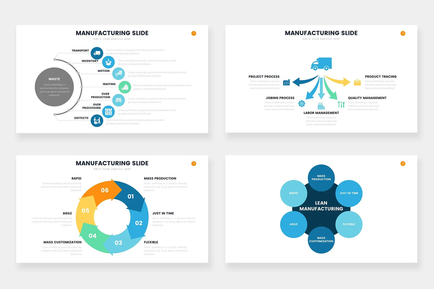 Manufacturing Infographic templates