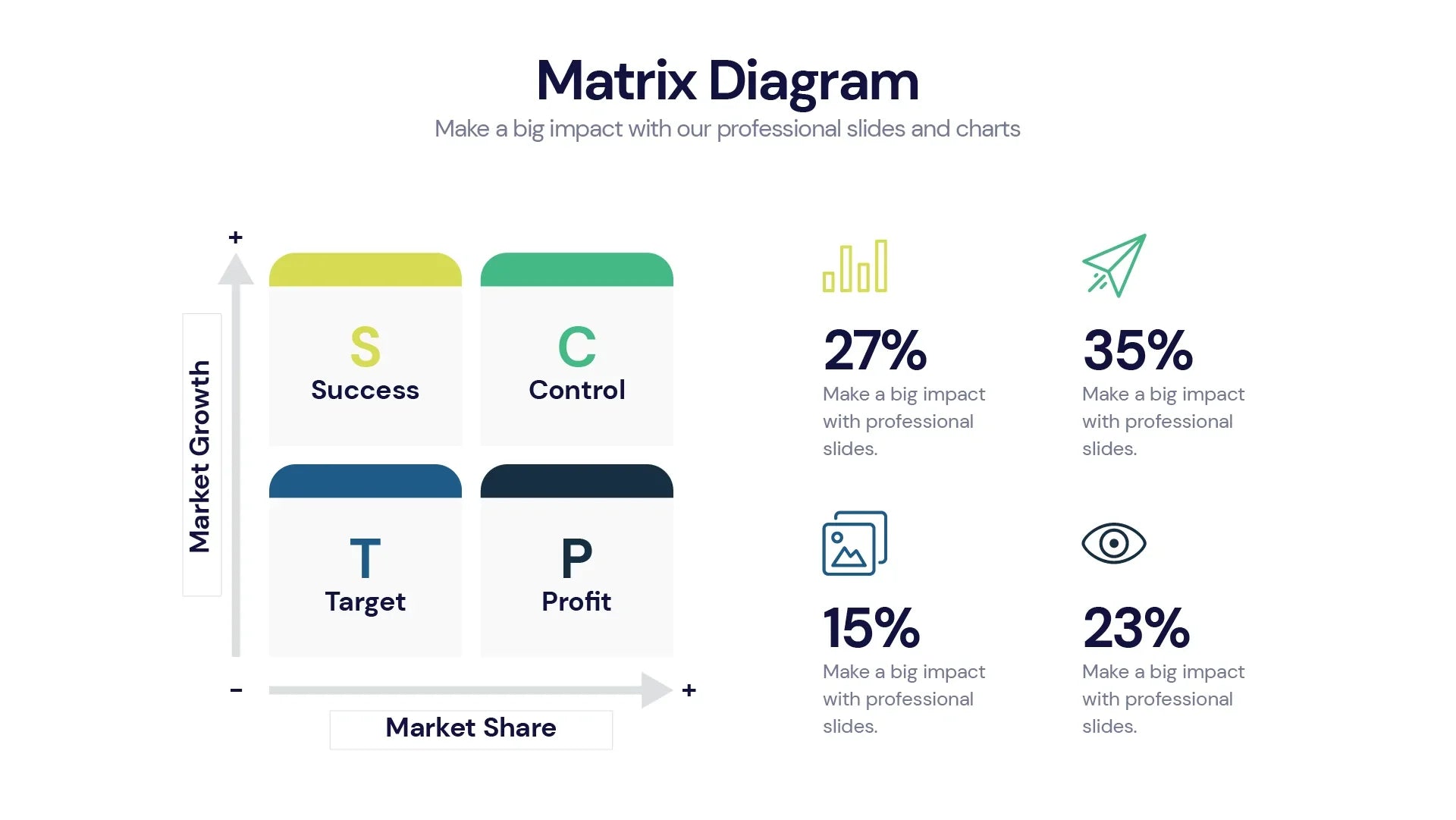 Matrix Diagram Infographic Templates PowerPoint slides