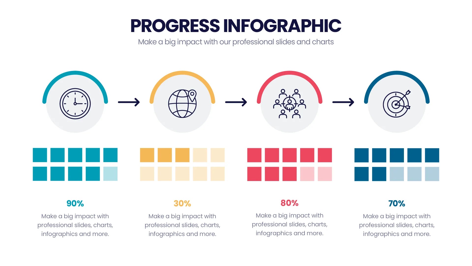 Progress Infographic templates