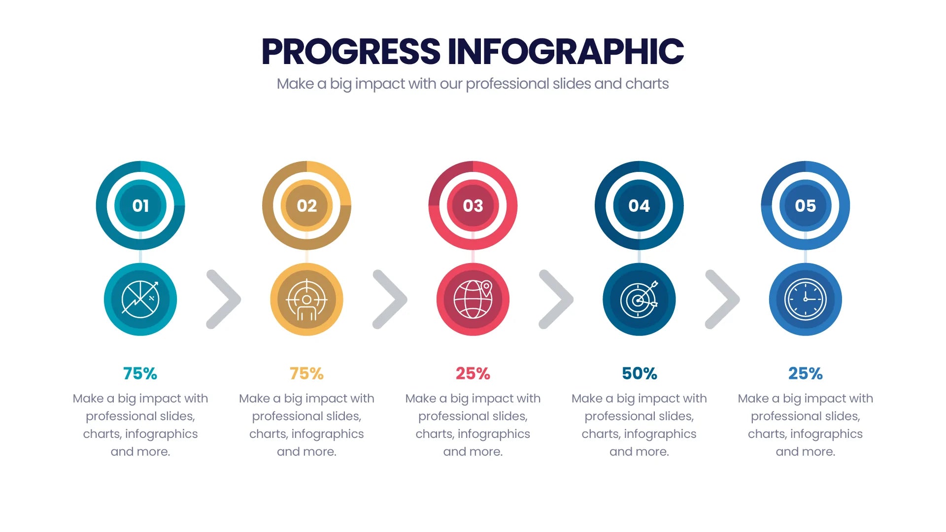 Progress Infographic templates