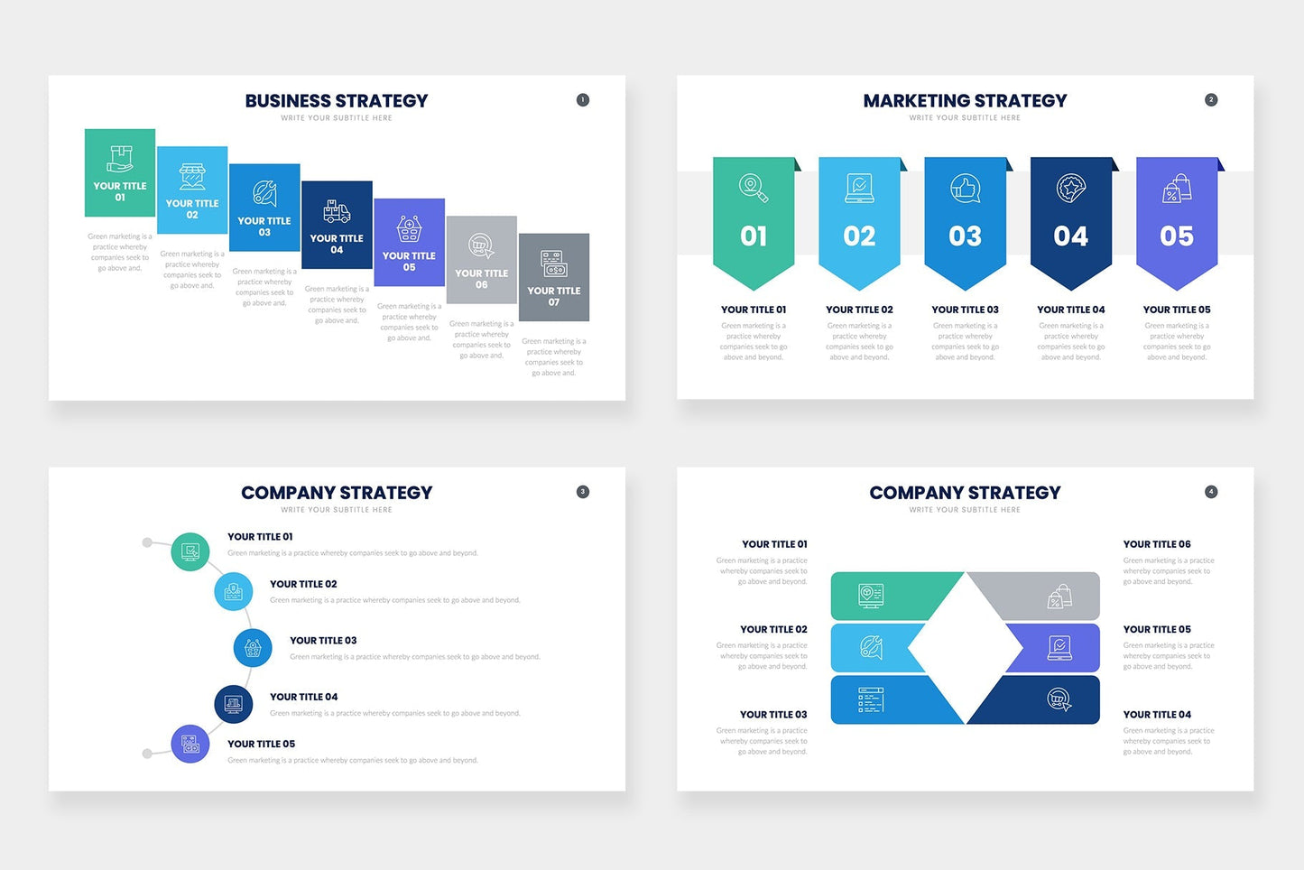 Strategy Infographic templates