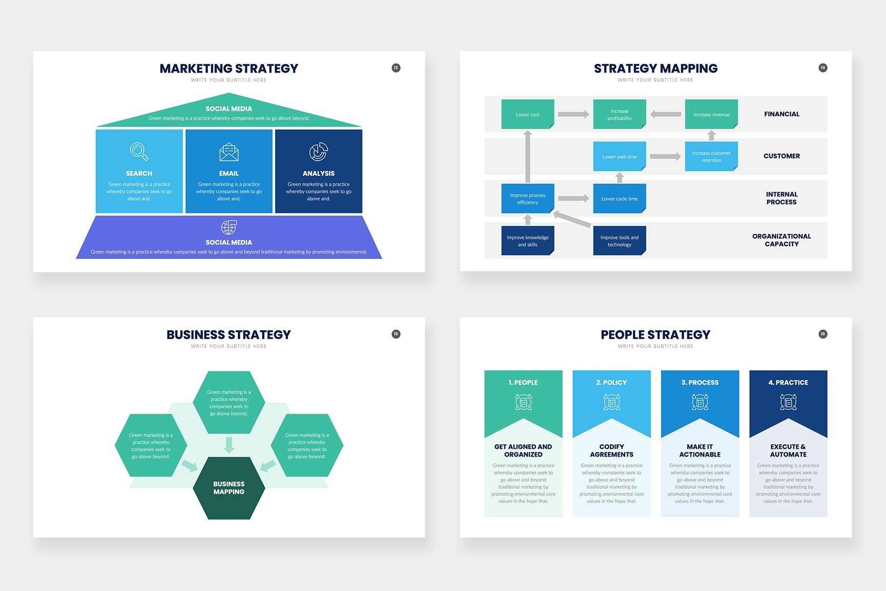 Strategy Infographic templates